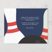 Budget Bowling Kids Danke Karte (Rückseite)