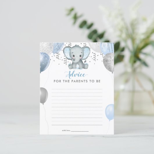 BUDGET Boy Elephant Advice Neue Eltern Kinderdusch (Stehend Vorderseite)