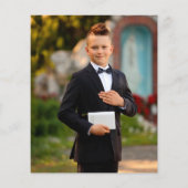 Budget Boy Religious Cross First Communion Foto (Rückseite)