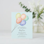 Budget Boy's 1. Geburtstagseinladungen (Stehend Vorderseite)