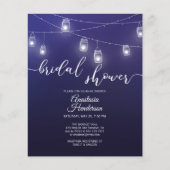 Budget - Brautdusche Einladung. Einladung (Vorderseite)