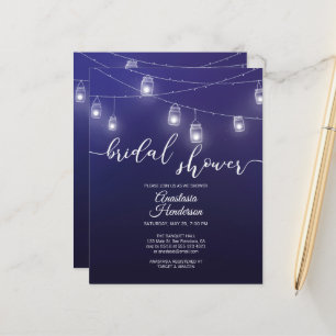 Budget - Brautdusche Einladung. Einladung