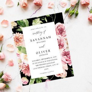 Budget Brautkleid Pink & Pfirsich Blumen & Grünzeu Flyer