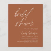 Budget Brautparty Burnt Orange Terracotta (Vorderseite)
