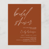 Budget Brautparty Burnt Orange Terracotta (Vorderseite)