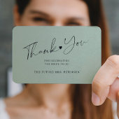 Budget Brautparty Drehbuch grün danke Mitteilungskarte