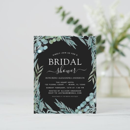 Budget Brautparty Eukalyptus Greenery (Stehend Vorderseite)