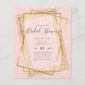 BUDGET BRAUTPARTY Glamour Gold Glitzer schick auss (Vorderseite)