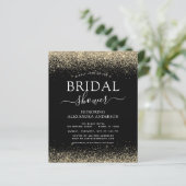 Budget Brautparty Glitzer Black Gold Girly (Stehend Vorderseite)