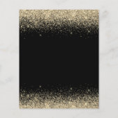 Budget Brautparty Glitzer Black Gold Girly (Rückseite)