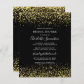 Budget Brautparty Glitzer Black Gold Girly (Vorne/Hinten)