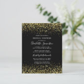 Budget Brautparty Glitzer Black Gold Girly (Stehend Vorderseite)