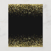Budget Brautparty Glitzer Black Gold Girly (Rückseite)