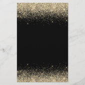 Budget Brautparty Glitzer Black Gold Girly (Rückseite)