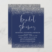 Budget Brautparty Glitzer Silver Navy Blue (Vorne/Hinten)
