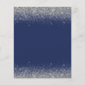 Budget Brautparty Glitzer Silver Navy Blue Flyer (Hinten)