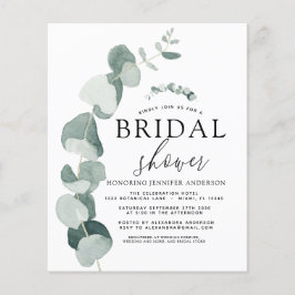 Budget Brautparty Greenery Eukalyptus