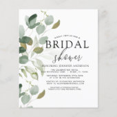 Budget Brautparty Greenery Eukalyptus (Vorderseite)