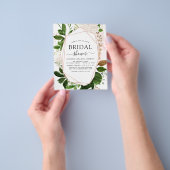 Budget Brautparty Grüne Rose Gold Einladung Flyer (Gruppe)