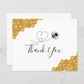 BUDGET Brautparty Honeycomb Danke Karte (Vorne/Hinten)