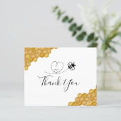 BUDGET Brautparty Honeycomb Danke Karte (Stehend Vorderseite)