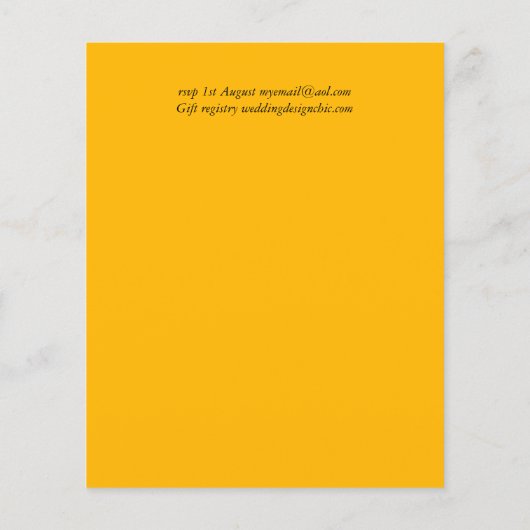 BUDGET-Brautparty lädt zu rustikalen Sonnenblumen (Rückseite)