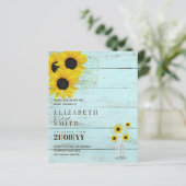 BUDGET-Brautparty lädt zu rustikalen Sonnenblumen  (Stehend Vorderseite)