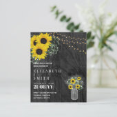 BUDGET-Brautparty lädt zu rustikalen Sonnenblumen (Stehend Vorderseite)