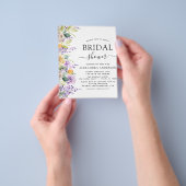 Budget Brautparty Lila Grüne Einladung Flyer (Gruppe)