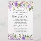 Budget Brautparty Lila Grünpflanzen Botanische (Vorderseite)