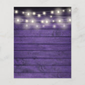 Budget Brautparty Lila Squeeze Lemon Einladung (Rückseite)