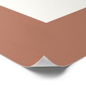 Budget Brautparty Pampas Karten Geschenke Terracot Poster (Ecke)