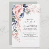 Budget Brautparty Rosa Blumenausweis Briefpapier (Vorne/Hinten)