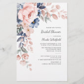 Budget Brautparty Rosa Blumenausweis Briefpapier (Vorderseite)