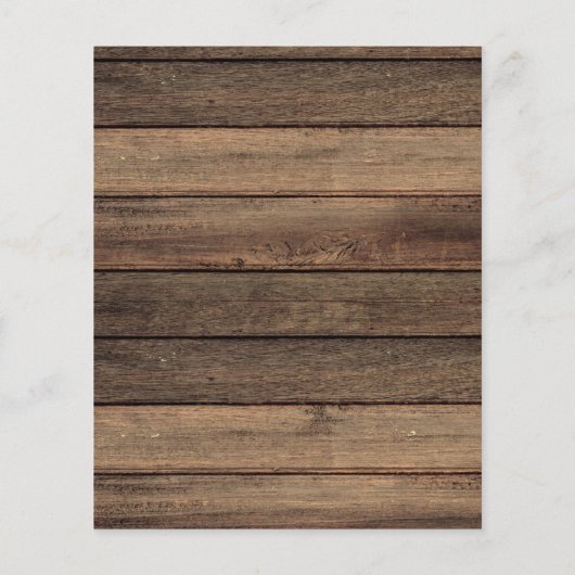 Budget Brautparty Rustikales Gipskraut (Rückseite)