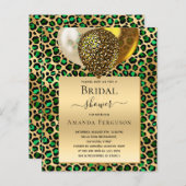 Budget Brautparty smaragdgrüner Leoparden-Ballon (Vorne/Hinten)