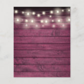 Budget Brautparty Squeeze Red Wood Lemon Einladung (Rückseite)