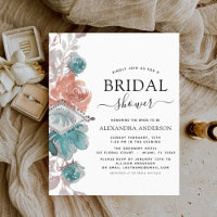 Budget Brautparty Türkis Rosa Einladung