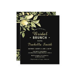 Budget Bridal Brunch Black Lemons Grüne