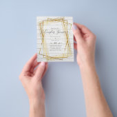 BUDGET Bridal COUPLES Dusche Geometrischer Rahmen Flyer (Gruppe)