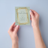 BUDGET Bridal COUPLES Dusche Geometrischer Rahmen  Flyer (Gruppe)
