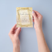 BUDGET Bridal COUPLES Dusche Geometrischer Rahmen  Flyer (Gruppe)