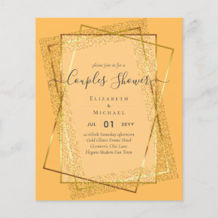 BUDGET Bridal COUPLES Dusche Geometrischer Rahmen  Flyer