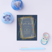 BUDGET Bridal COUPLES Dusche Geometrischer Rahmen Flyer (Einzeln)