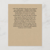 BUDGET Bridal COUPLES Dusche Geometrischer Rahmen Flyer (Hinten)