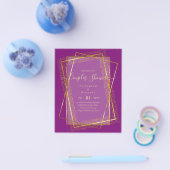 BUDGET Bridal COUPLES Dusche Geometrischer Rahmen  Flyer (Einzeln)