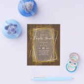 BUDGET Bridal COUPLES Dusche Geometrischer Rahmen  Flyer (Einzeln)
