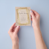 BUDGET Bridal COUPLES Dusche Geometrischer Rahmen Flyer (Gruppe)