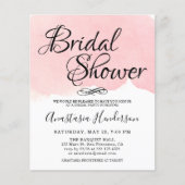Budget Bridal Dusche Einladung (Vorderseite)