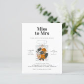 Budget Bridal Dusche Einladung Blumenparfüm (Stehend Vorderseite)